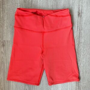 NUX Active Orange Biker Shorts